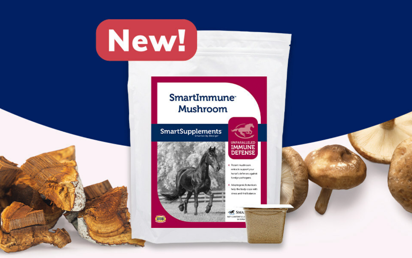 The new SmartImmune Mushroom product (Photo courtesy of Covetrus). 