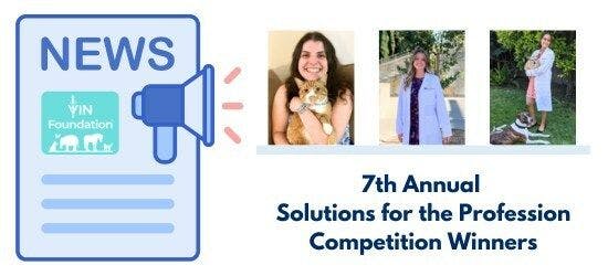 3 veterinary students recognized for winning Solutions for the Profession Competition 